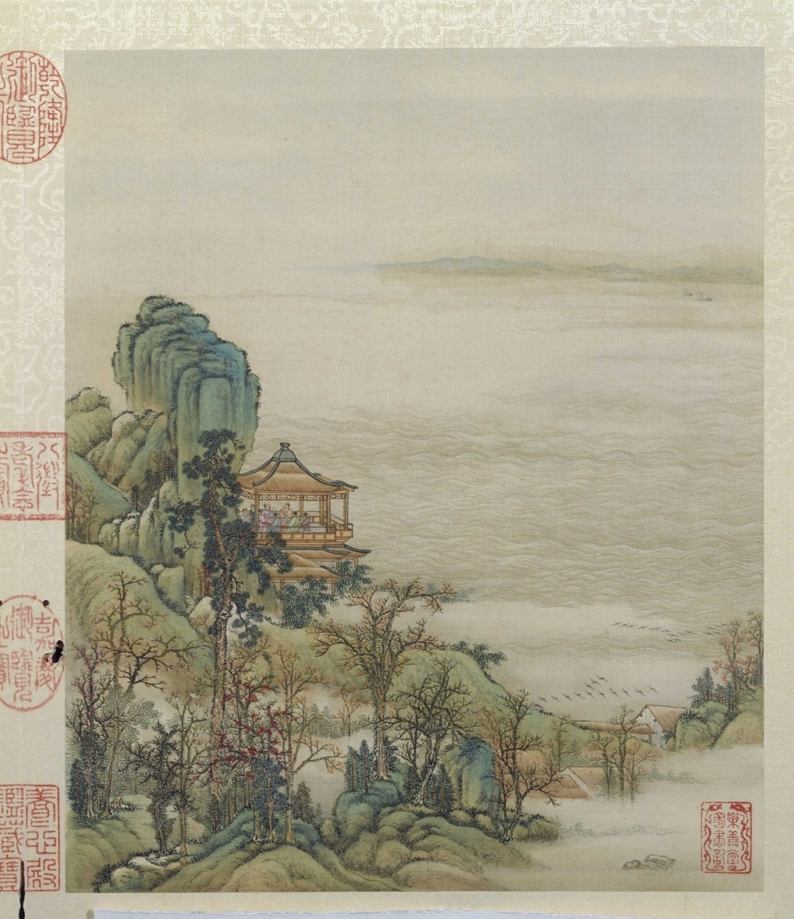 清·陈枚山水楼阁图册十二开故宫博物院高清中国古画下载
