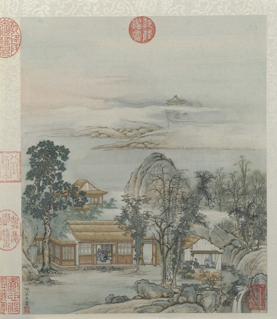 清·陈枚山水楼阁图册十二开故宫博物院高清中国古画下载