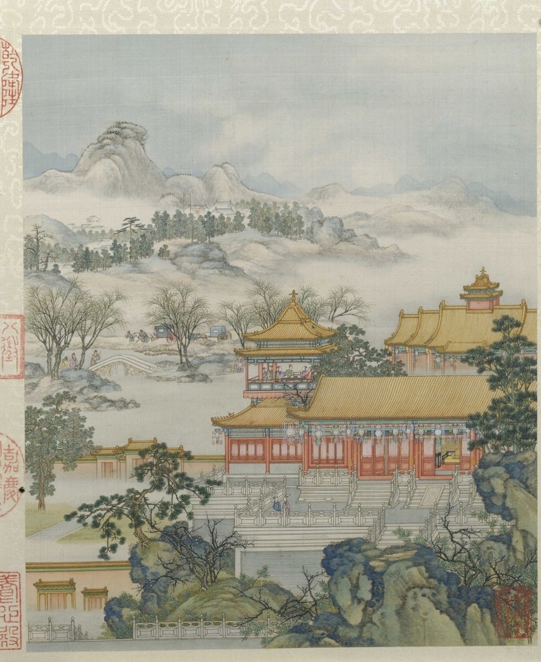 清·陈枚山水楼阁图册十二开故宫博物院高清中国古画下载