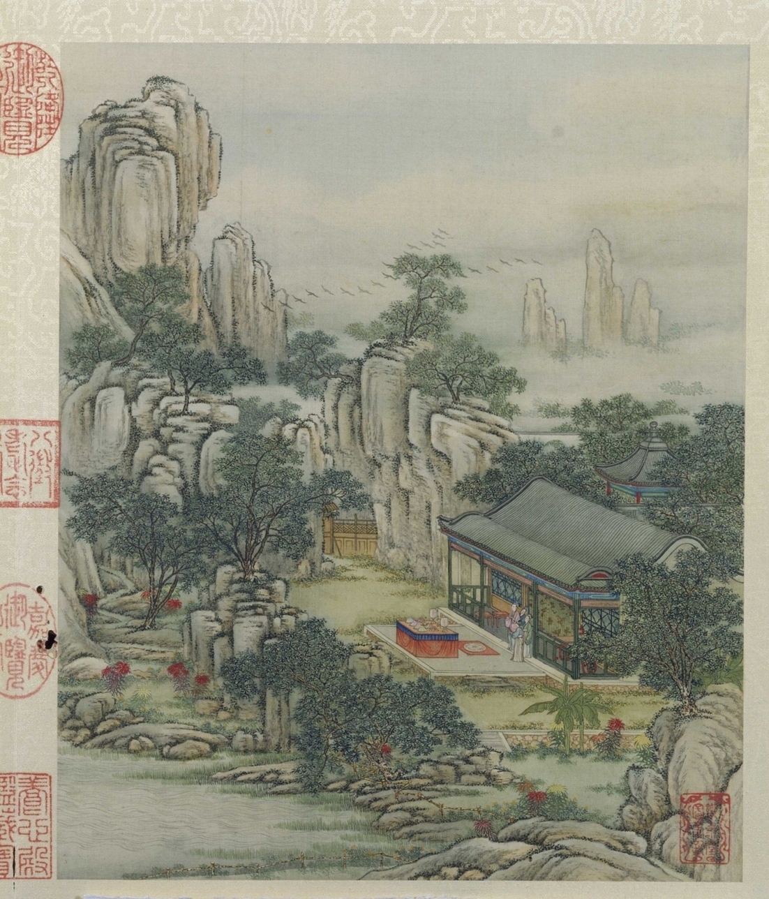 清·陈枚山水楼阁图册十二开故宫博物院高清中国古画下载