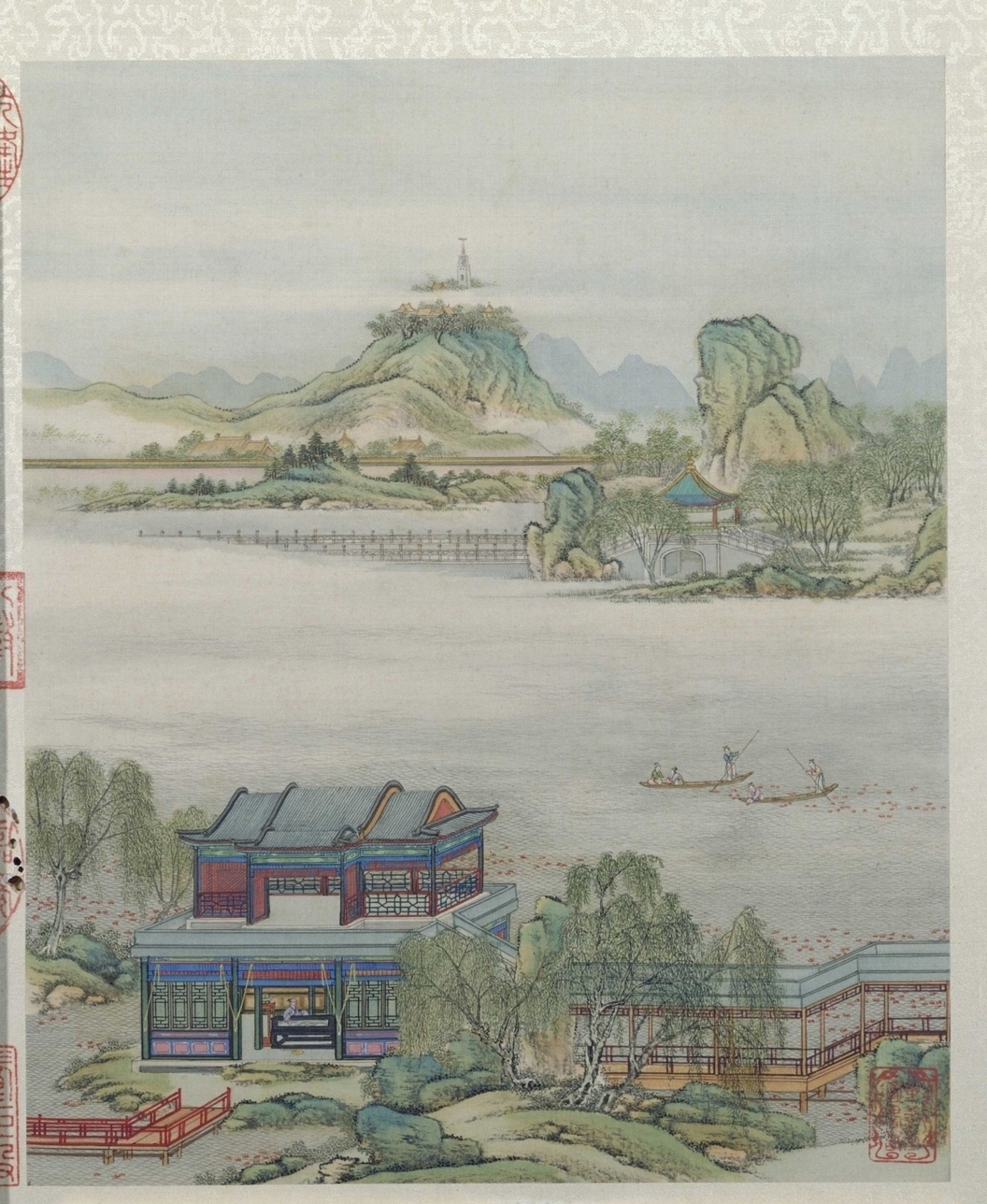 清·陈枚山水楼阁图册十二开故宫博物院高清中国古画下载