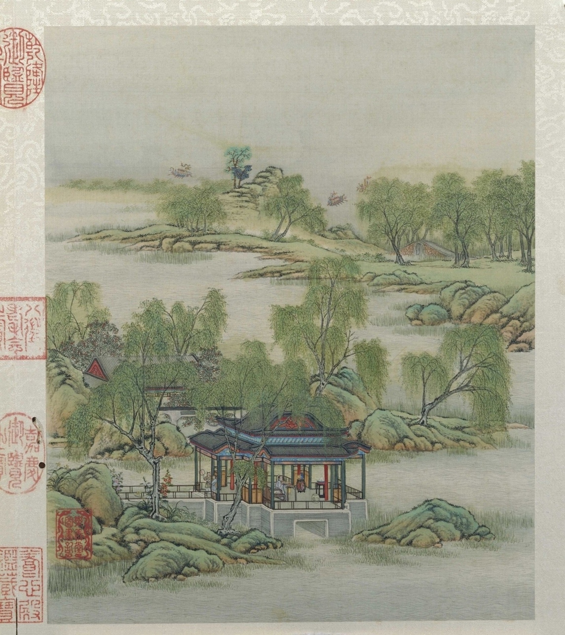 清·陈枚山水楼阁图册十二开故宫博物院高清中国古画下载
