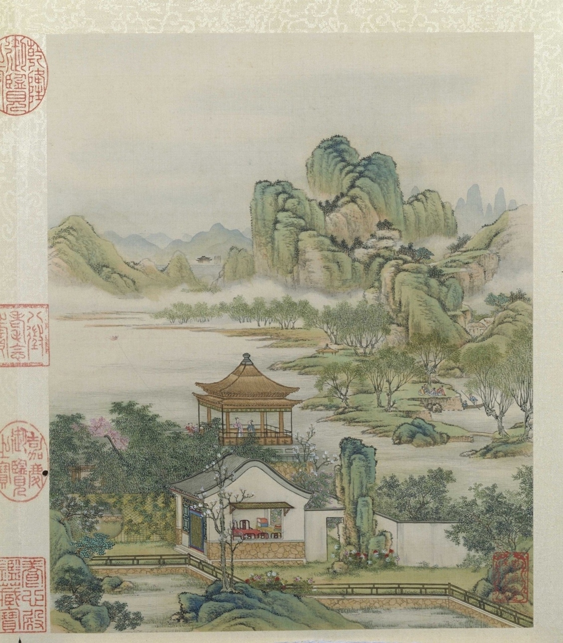 清·陈枚山水楼阁图册十二开故宫博物院高清中国古画下载