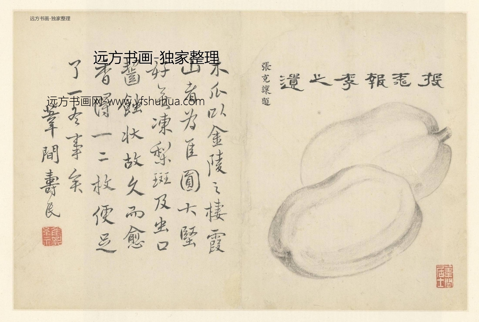 清朝代【边寿民】《杂画册（10开）》TIF高清大图中国画古画素材下载