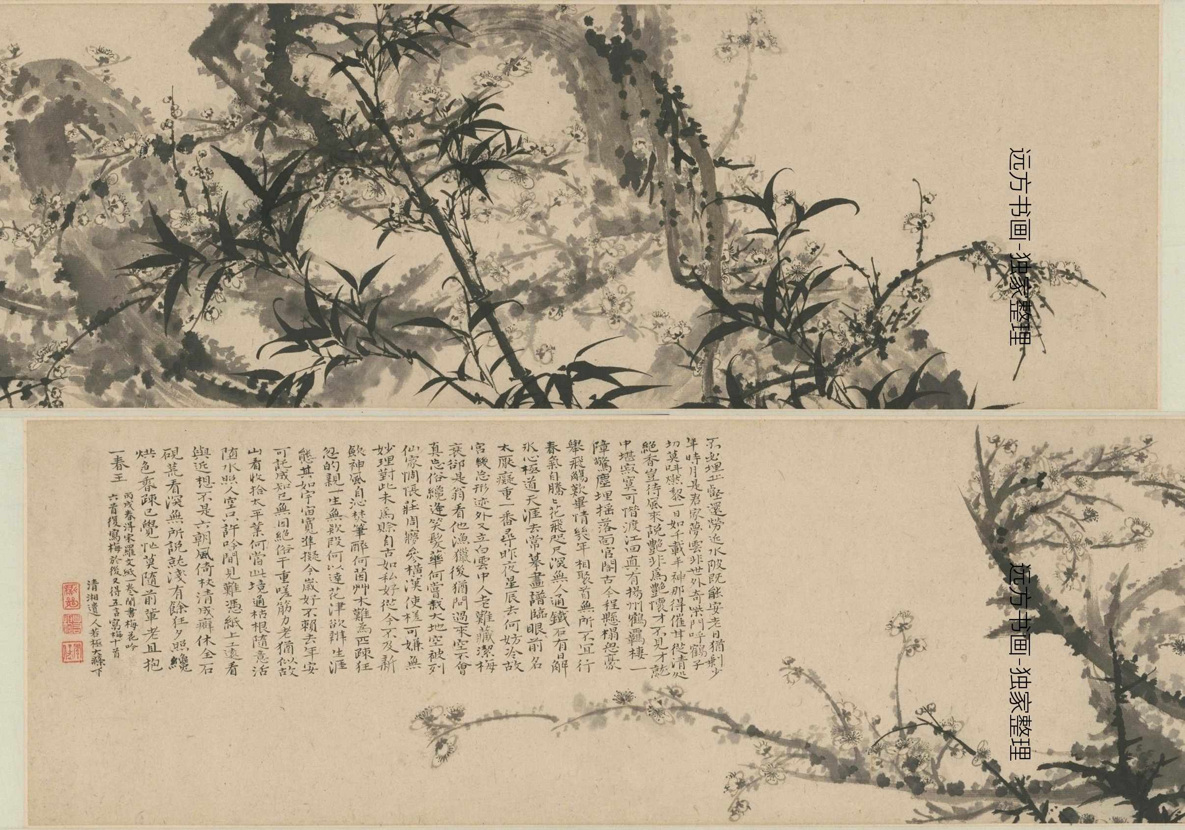 梅竹图卷
