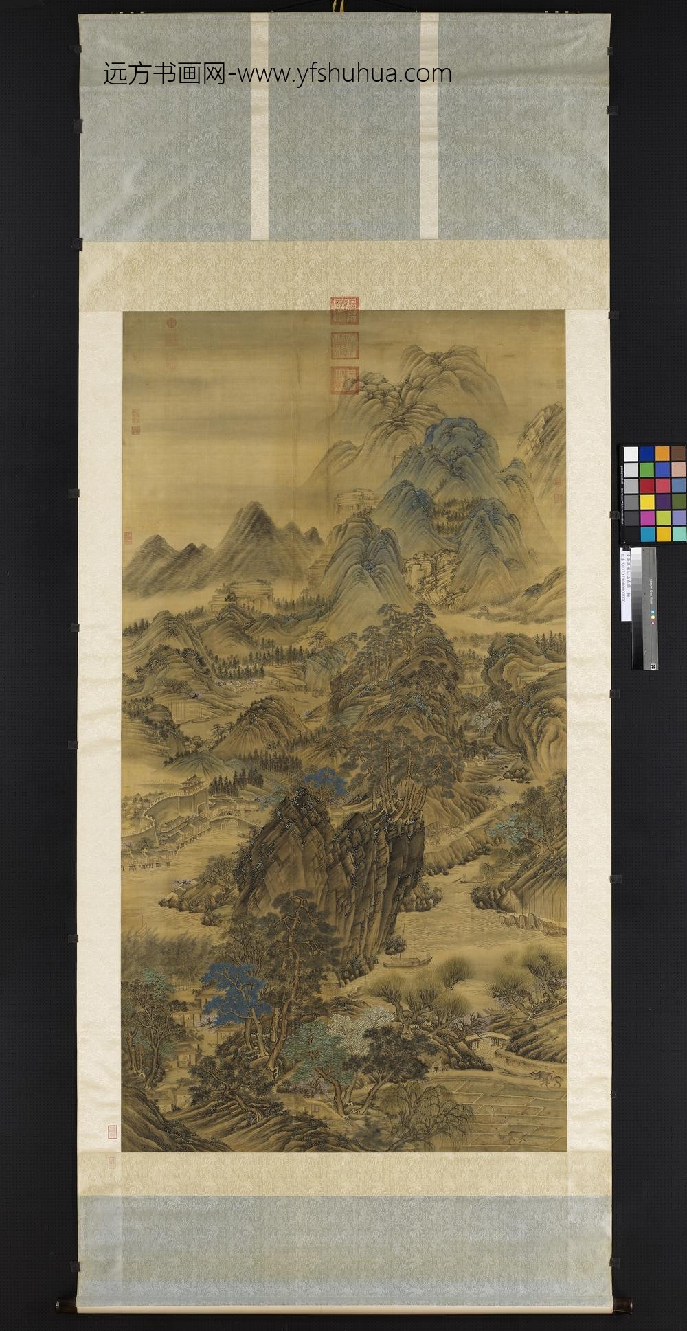 __清高其佩江山春霭.轴故画__KANPAN __清高其佩江山春霭.轴故画__KANPAN