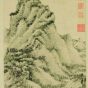 元朝代【王蒙】《夏日山居图》故宫博物院TIF高清大图中国画古画素材