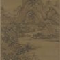 元朝代【王蒙】《夏山隐居图》弗利尔美术馆TIF高清大图中国画古画素材