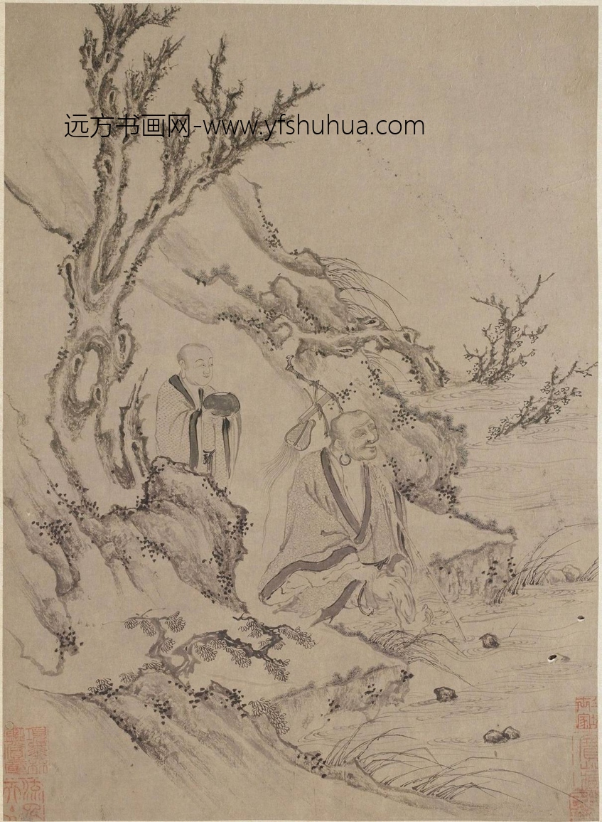 北宋 李公麟 十八罗汉图册 06 北宋 李公麟 十八罗汉图册 06