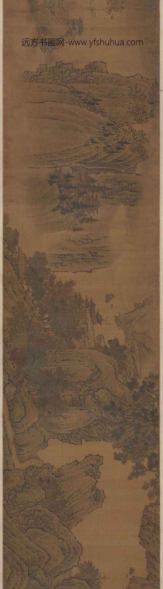 北宋 范宽 烟岚秋晓图卷（全卷）绢本30×603.3_3