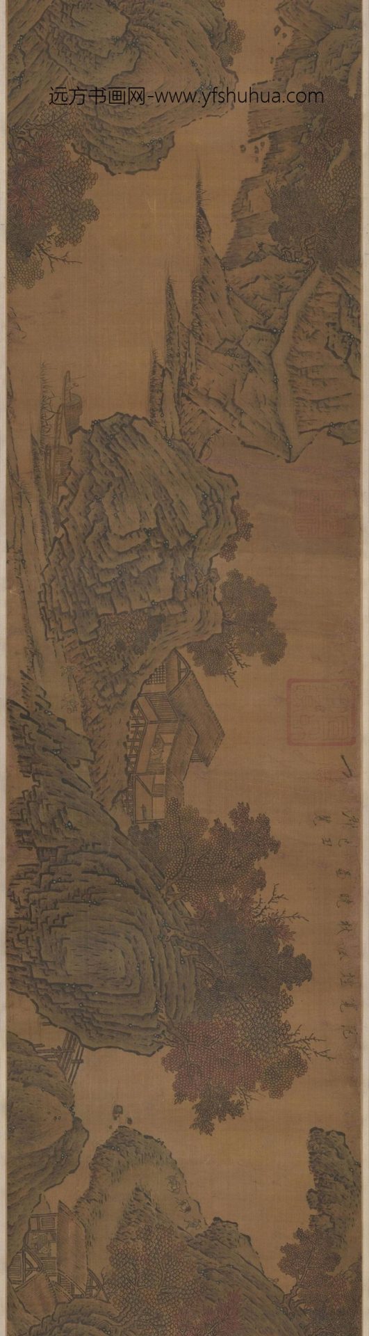 北宋 范宽 烟岚秋晓图卷（全卷）绢本30×603.3_4