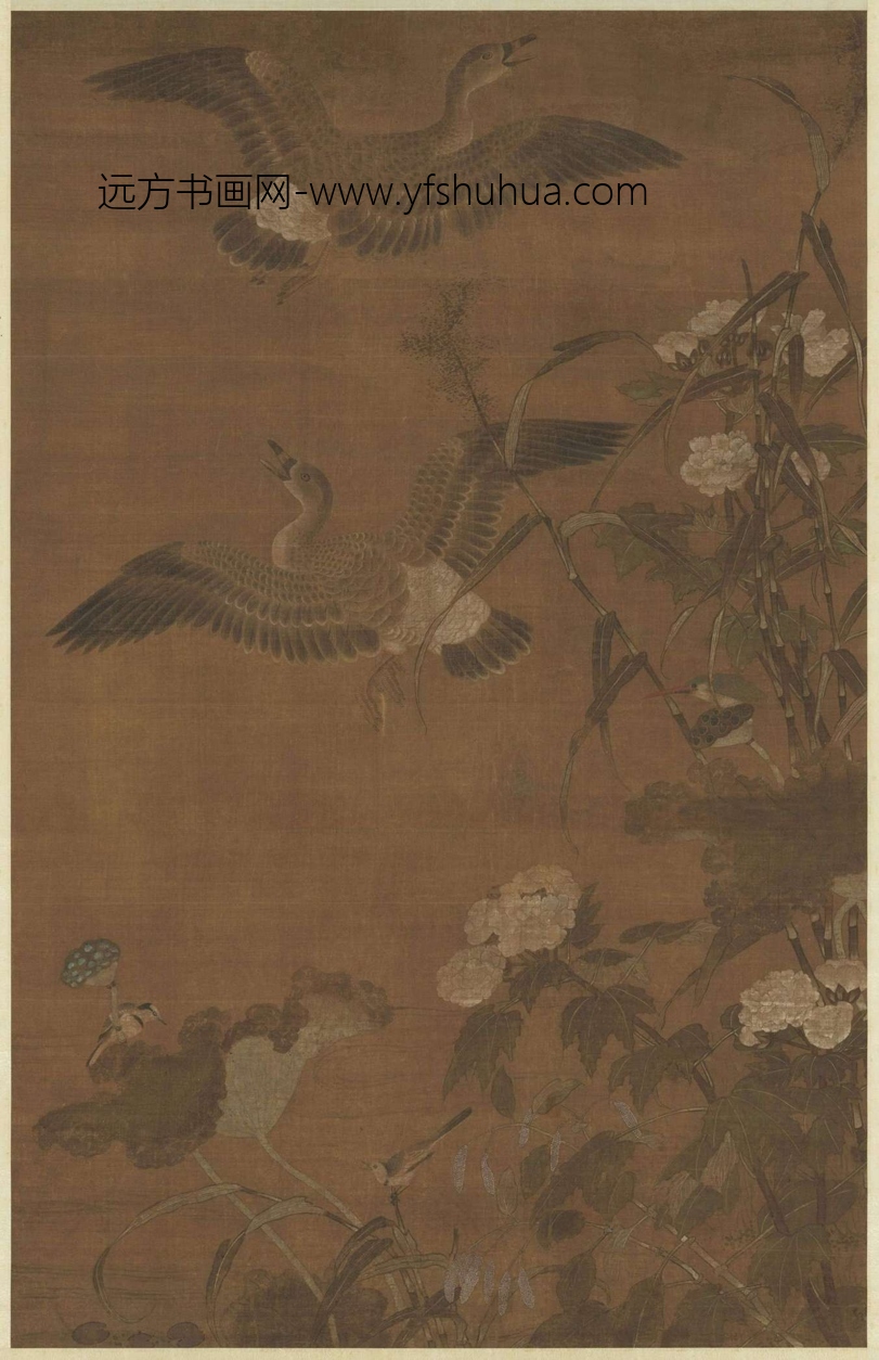北宋_崔白_ 秋浦蓉宾图