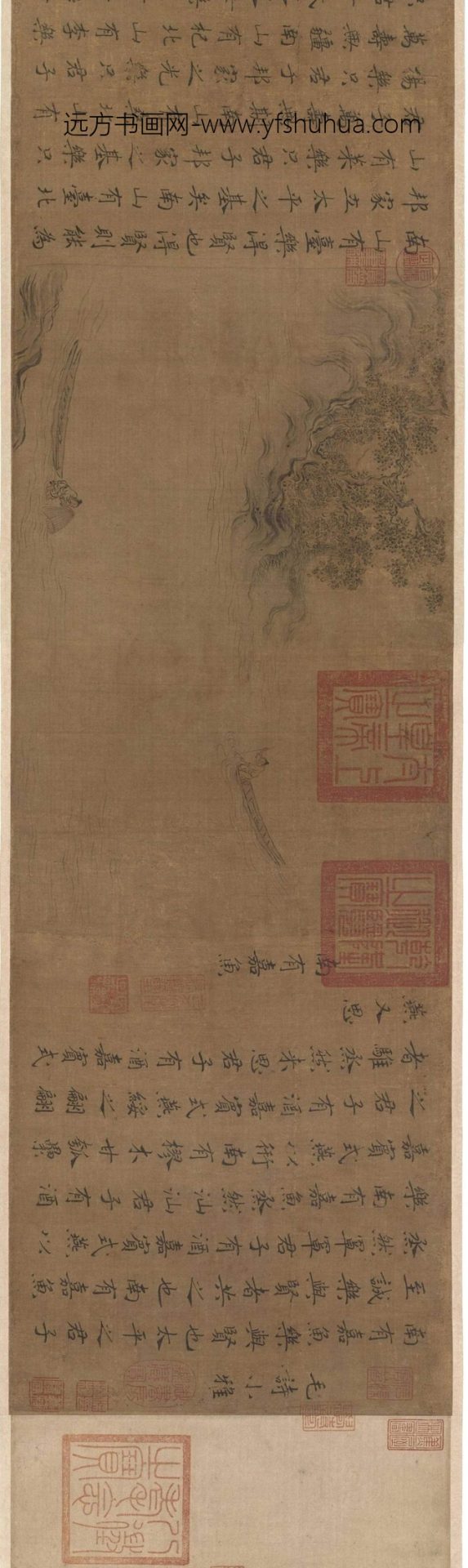 南宋 马和之 小雅南有嘉鱼篇书画卷 全卷 绢本27 x 383波士顿_4 南宋 马和之 小雅南有嘉鱼篇书画卷 全卷 绢本27 x 383波士顿_4