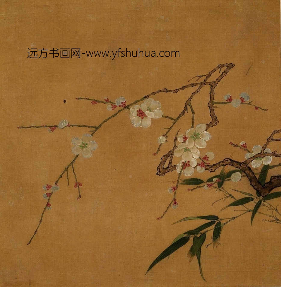 南宋 马麟 梅竹图页27x27