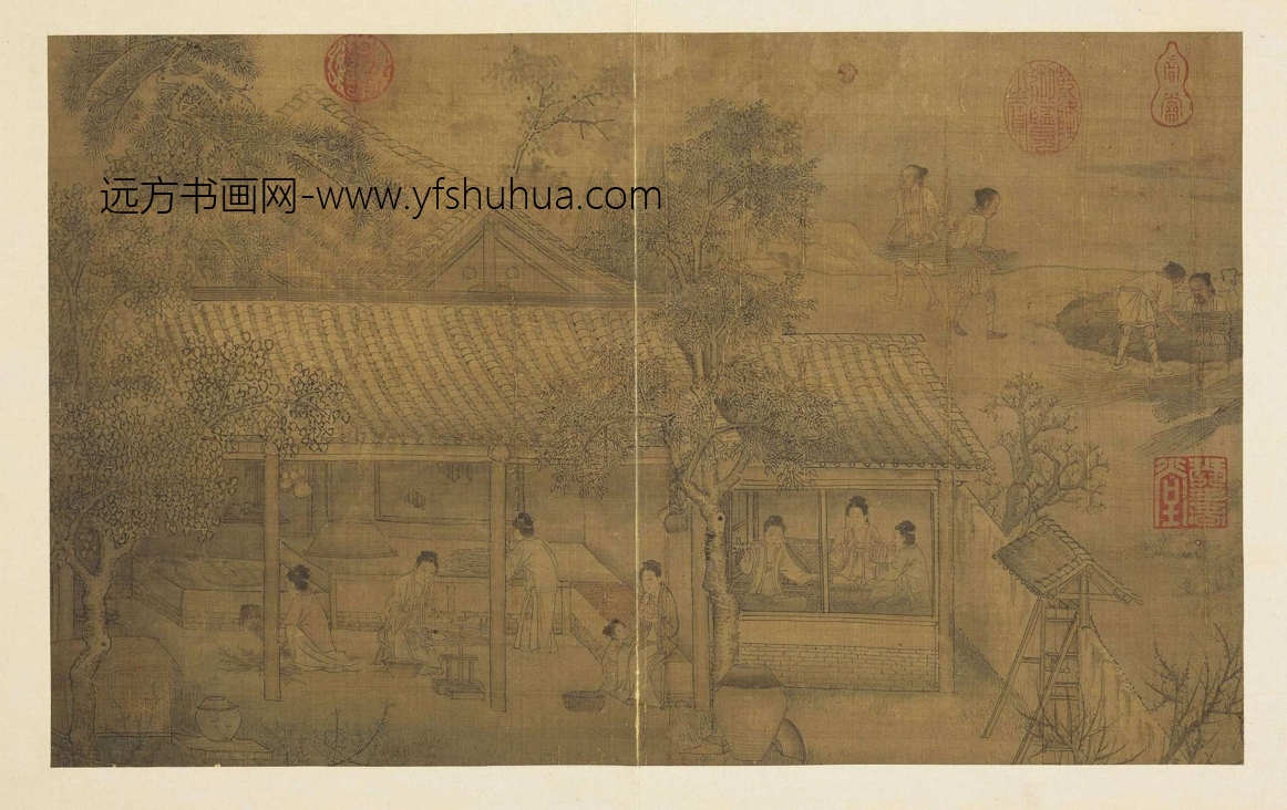 南宋_刘松年_蚕事图