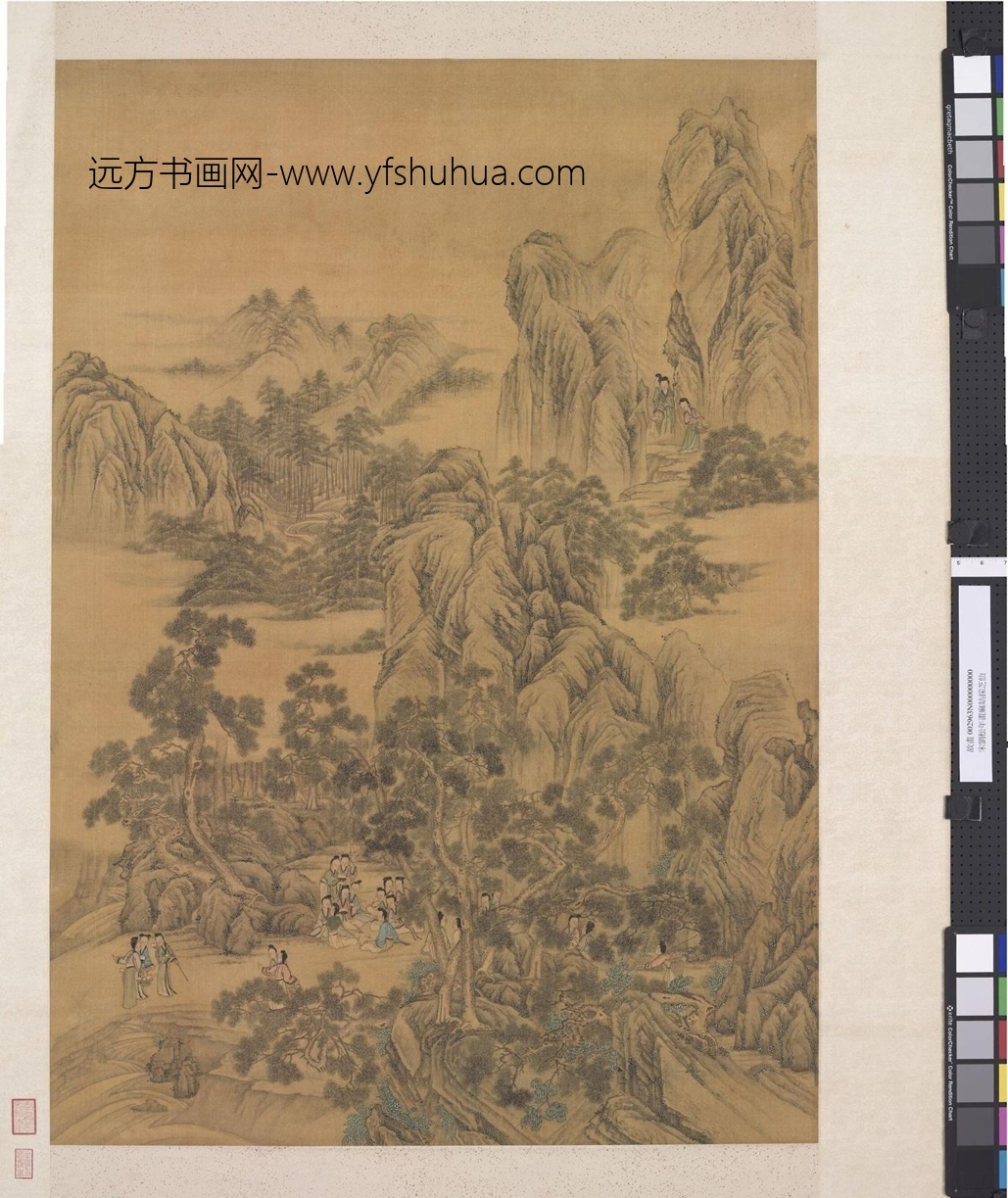 南宋_刘松年_麻姑采芝仙图