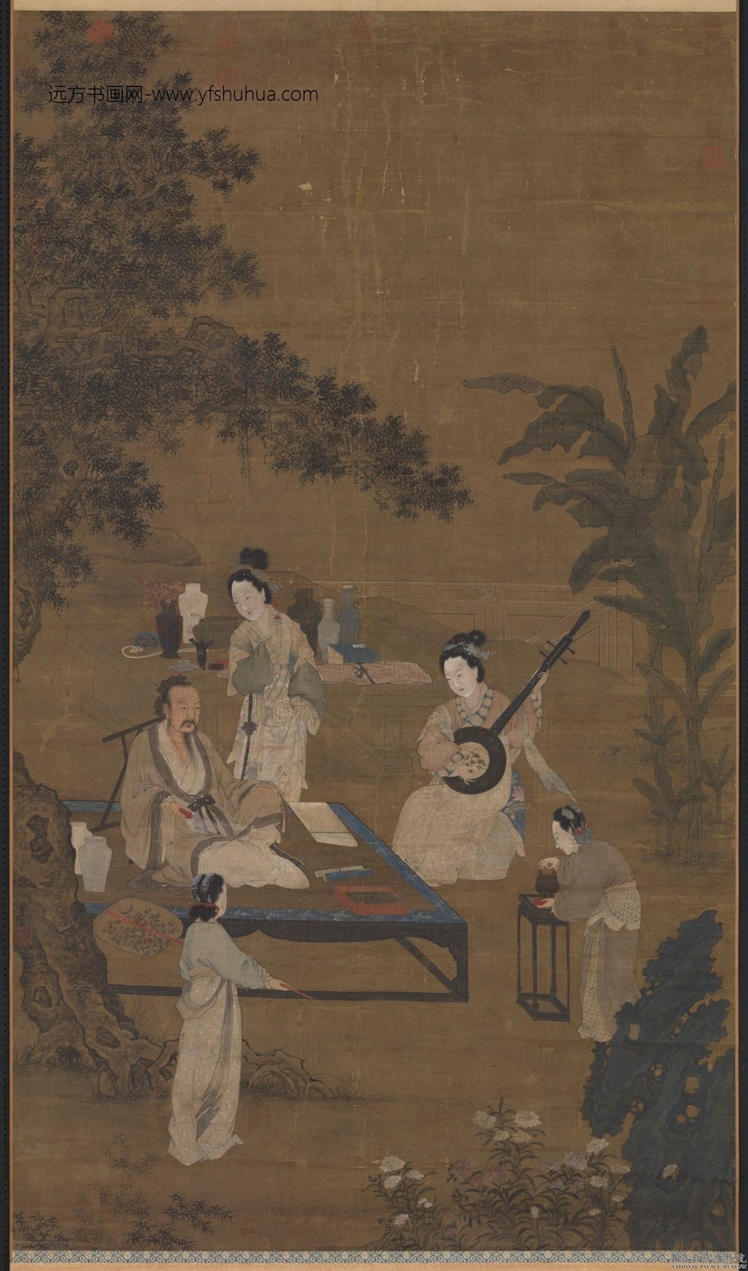 南宋_李嵩_听阮图