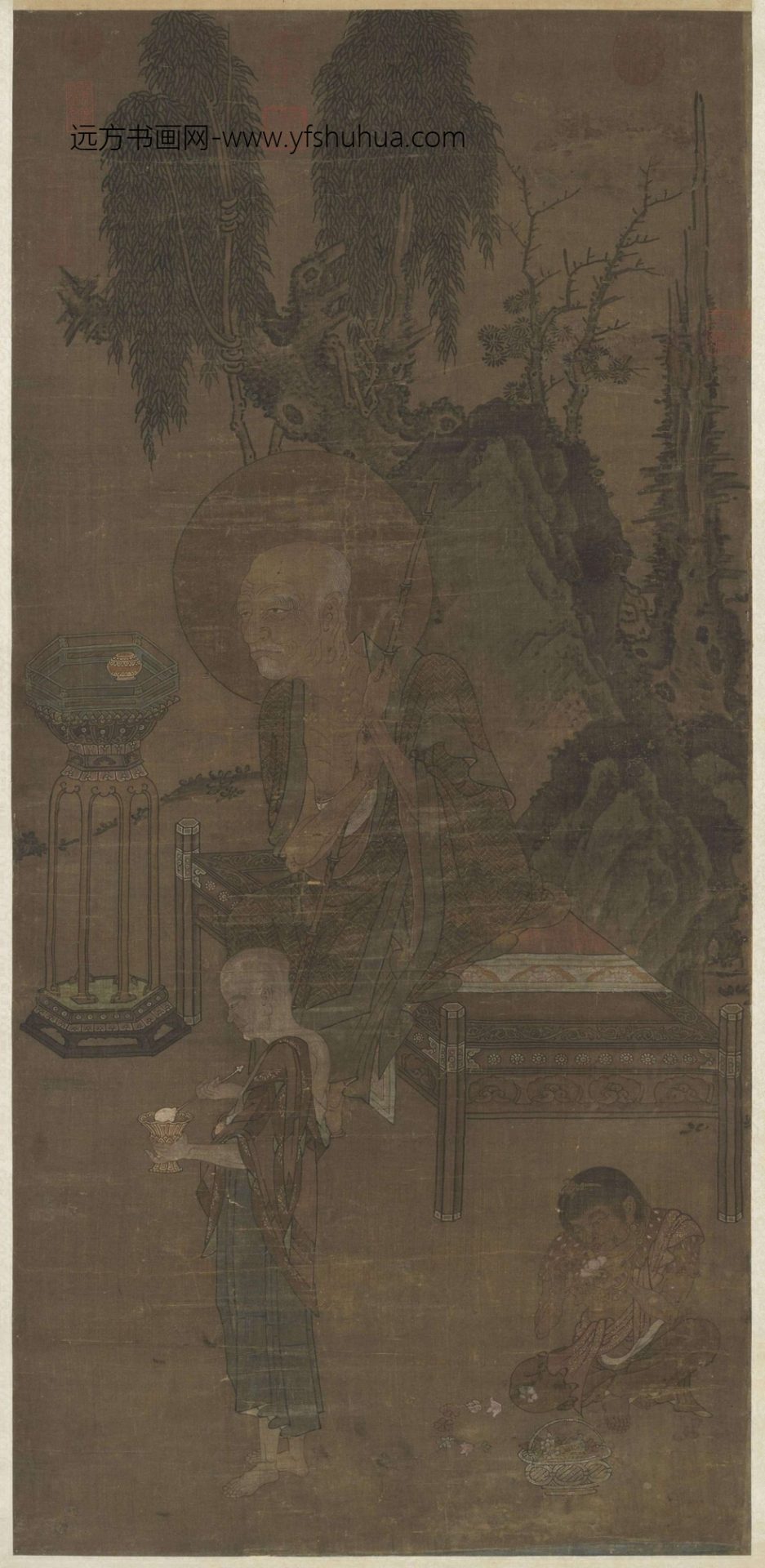 南宋_李嵩_画罗汉