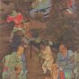 南宋朝代【林庭珪】《五百罗汉之-055罗汉乘轿图-1》日本京都大德寺TIF高清大图中国画古画素材