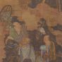 南宋朝代【林庭珪】《五百罗汉之-059修行间隙图-1》日本京都大德寺TIF高清大图中国画古画素材