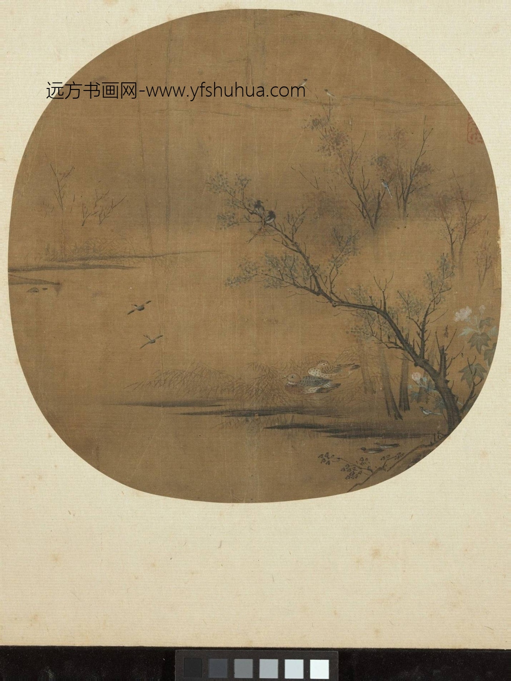 南宋_梁楷_芙蓉水鸟图