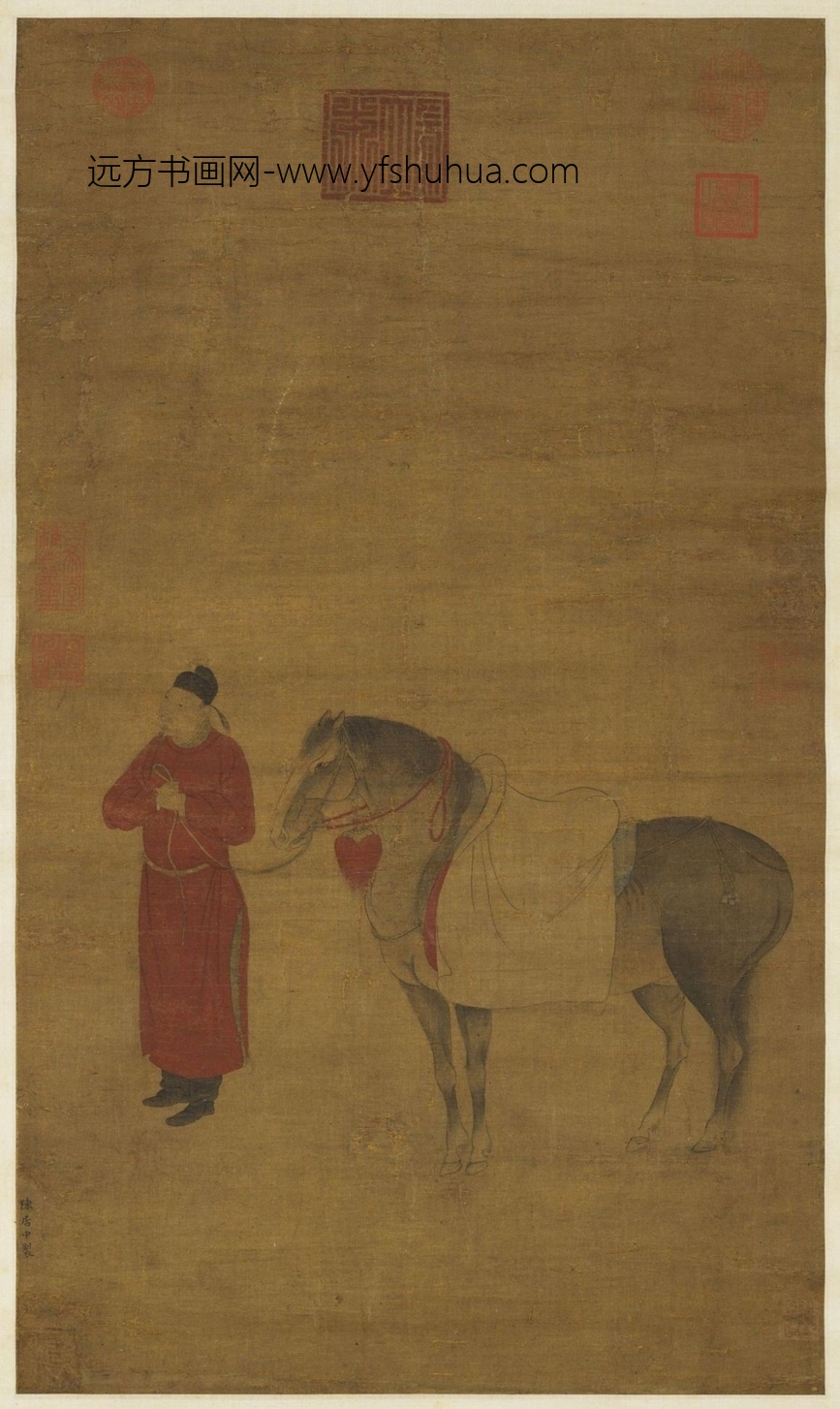 南宋_陈居中_宋奚官调马图