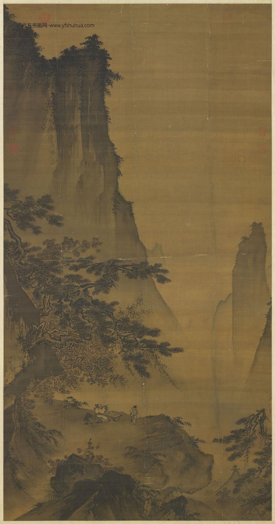 南宋_马远_对月图