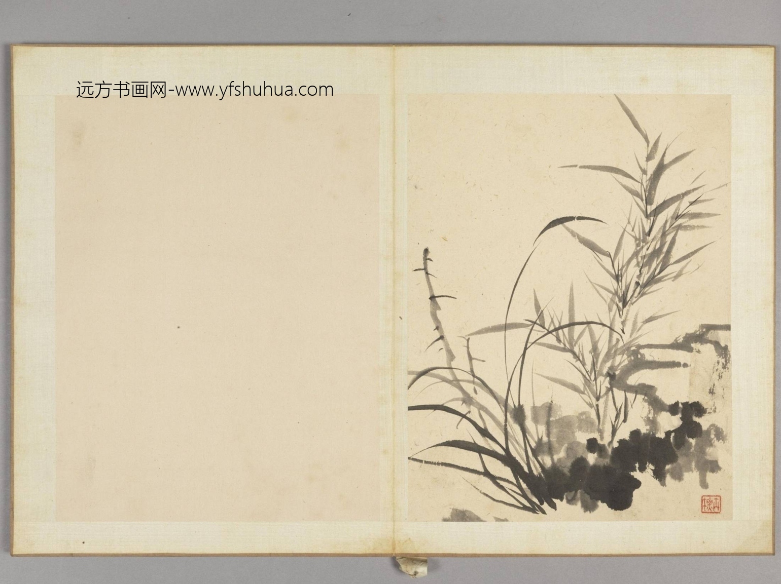 古木竹石图册（12开）-4