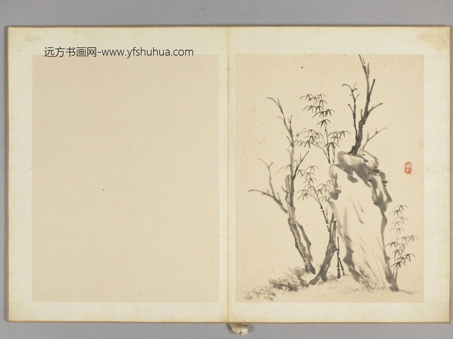 古木竹石图册（12开）-7