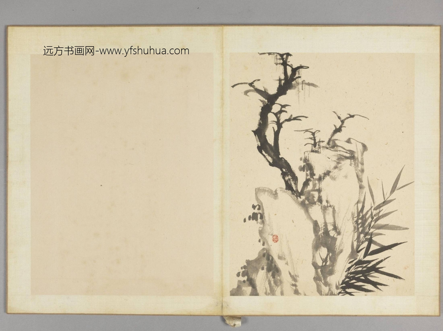 古木竹石图册（12开）-8