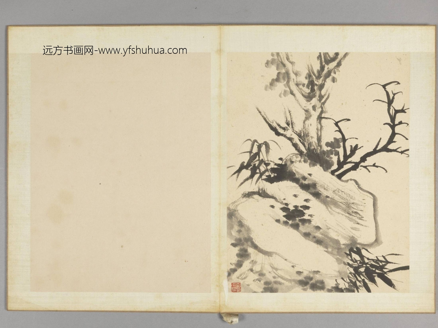古木竹石图册（12开）-9