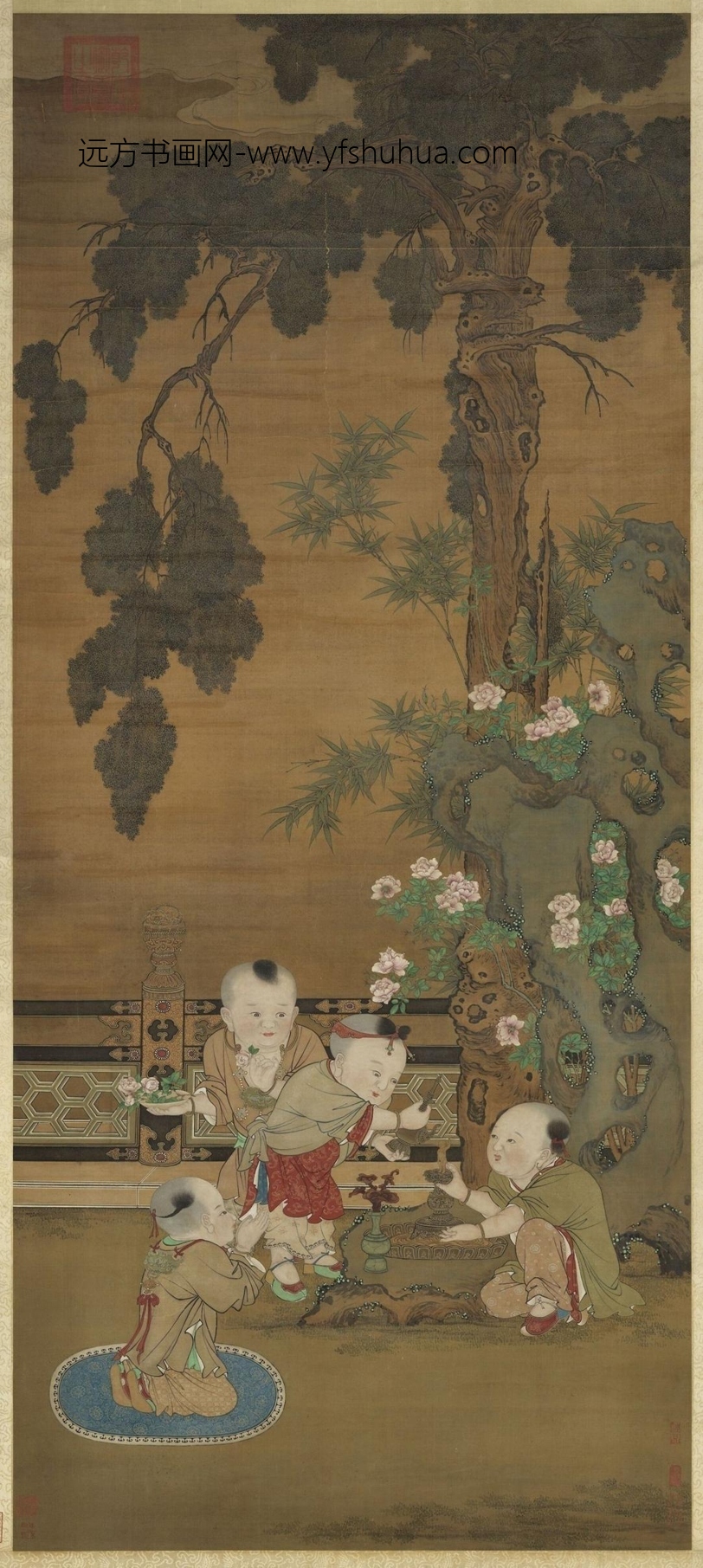宋_苏汉臣_灌佛戏婴图
