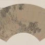 明朝代【文徵明】《山水扇-3》故宫博物院TIF高清大图中国画古画素材
