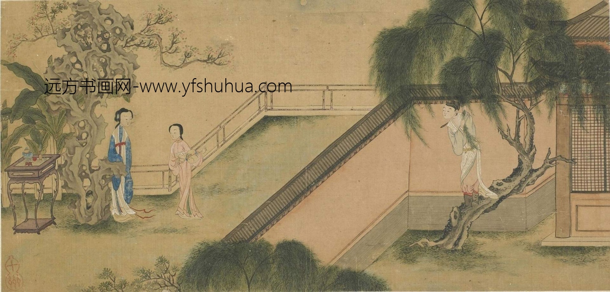 明 仇英（款）西厢记图页 (4) 拷贝