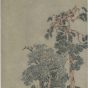 明朝代【文徵明】《松石高士图》天津博物馆TIF高清大图中国画古画素材