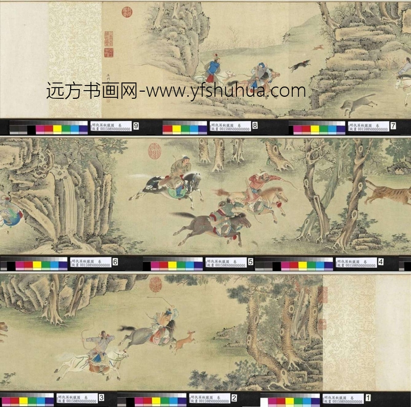 明_仇英_秋猎图