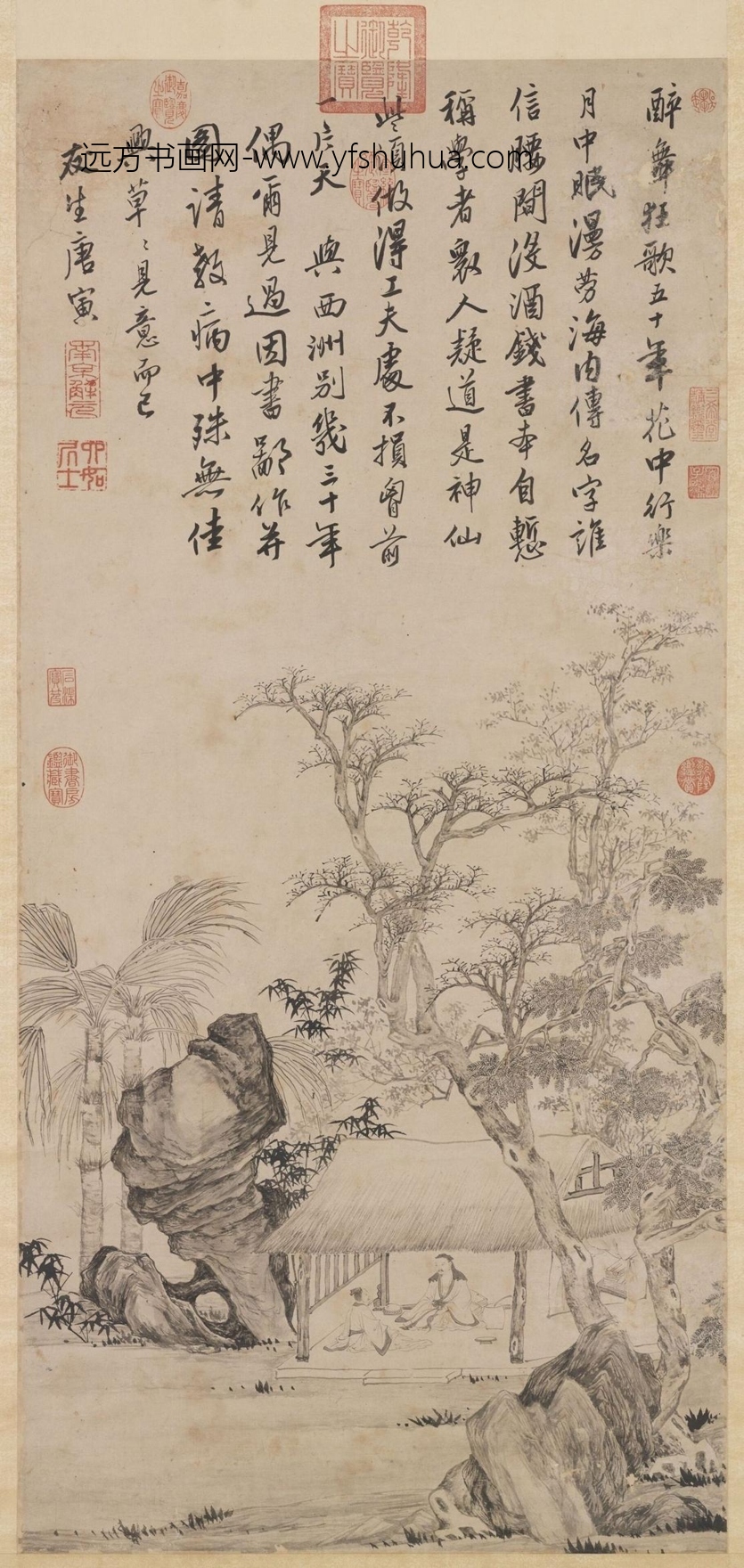 明_唐寅_西洲话旧图