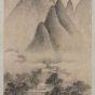 明朝代【文徵明】《春云出山图》台北故宫博物院TIF高清大图中国画古画素材