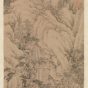 明朝代【文徵明】《松声一榻图》台北故宫博物院TIF高清大图中国画古画素材