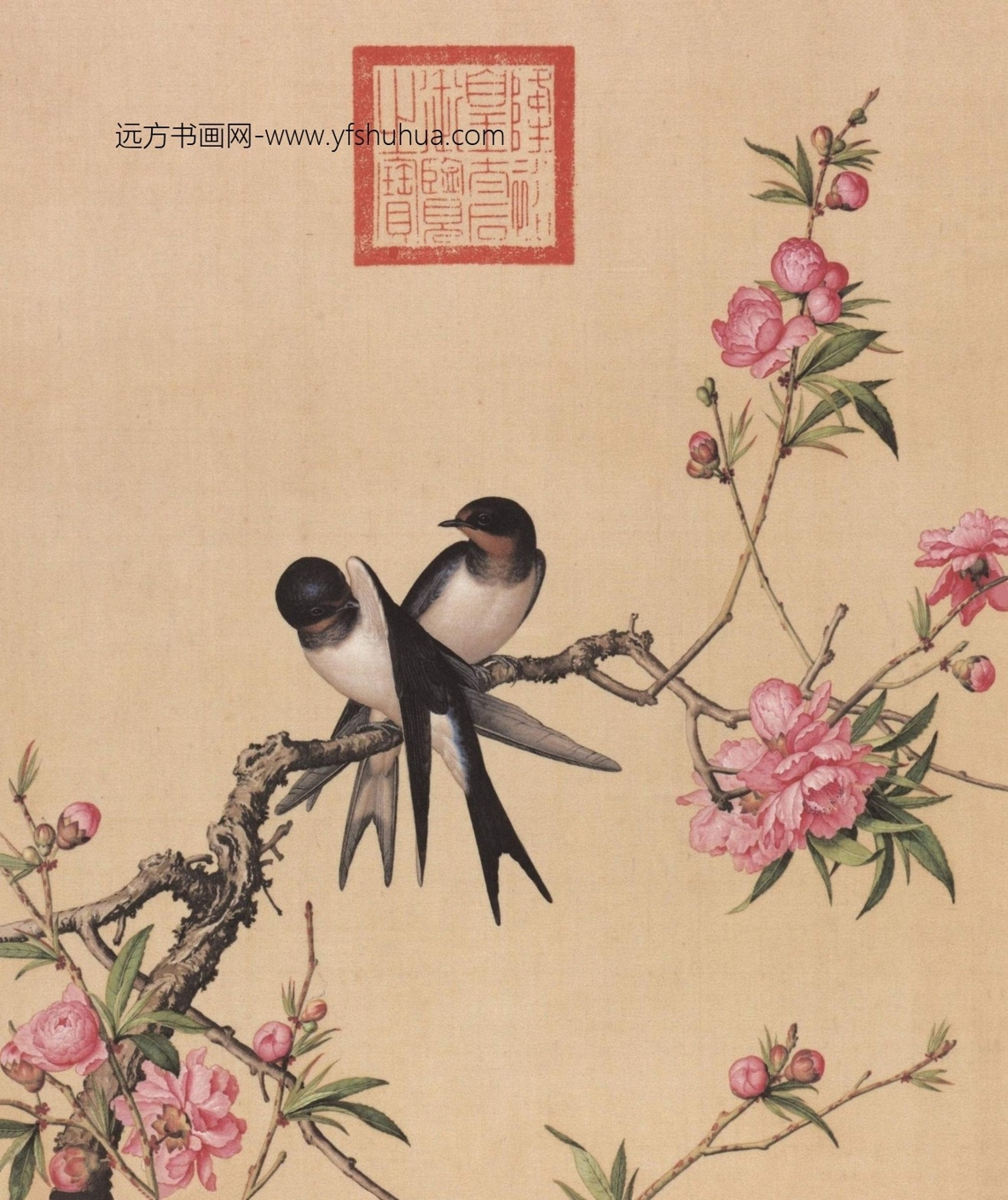 清_郎世宁_仙萼长春图HD_1 清_郎世宁_仙萼长春图HD_1