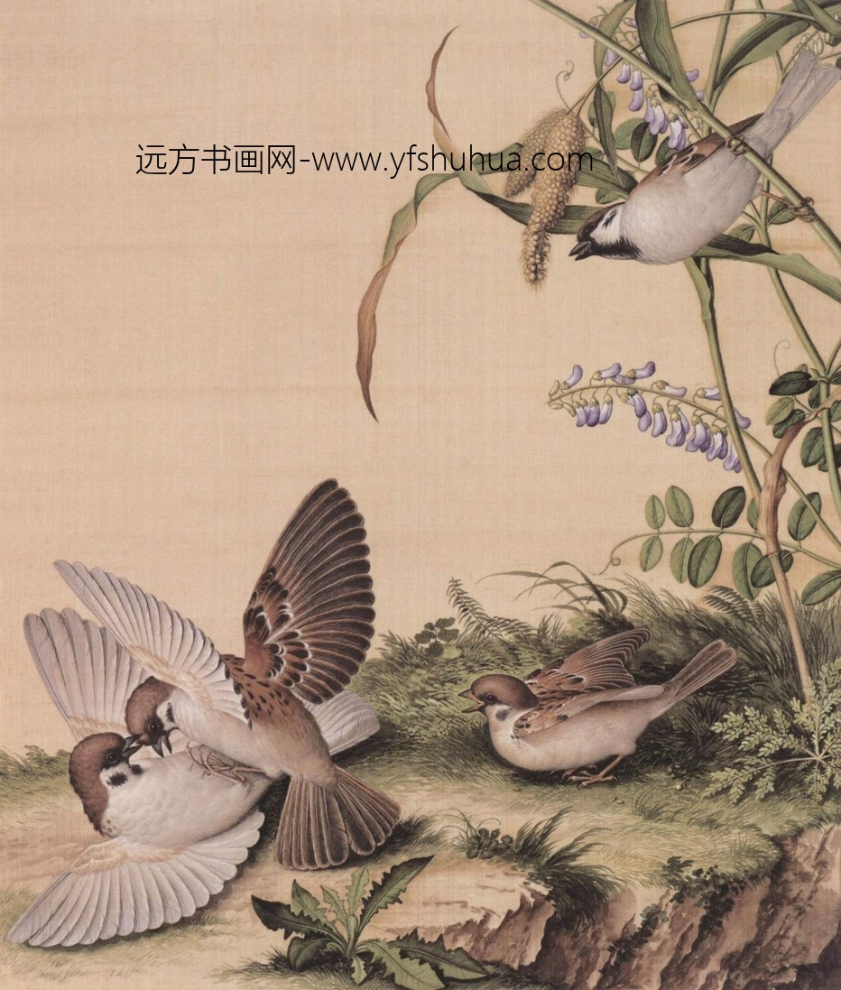 清_郎世宁_仙萼长春图HD_13 清_郎世宁_仙萼长春图HD_13