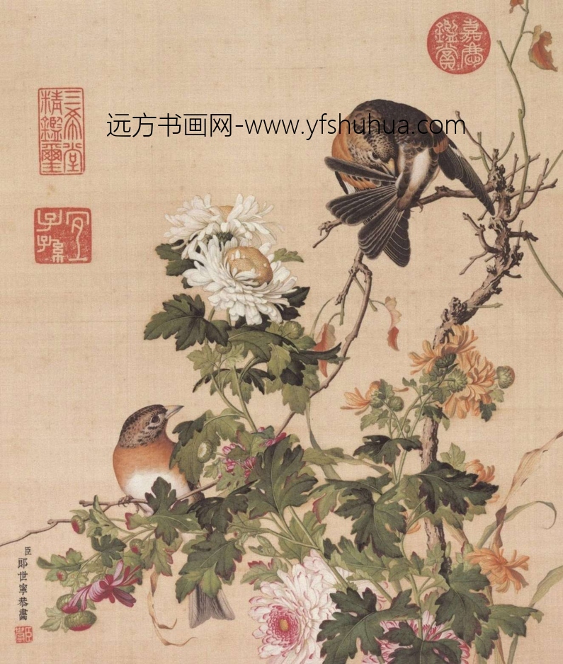 清_郎世宁_仙萼长春图HD_15 清_郎世宁_仙萼长春图HD_15
