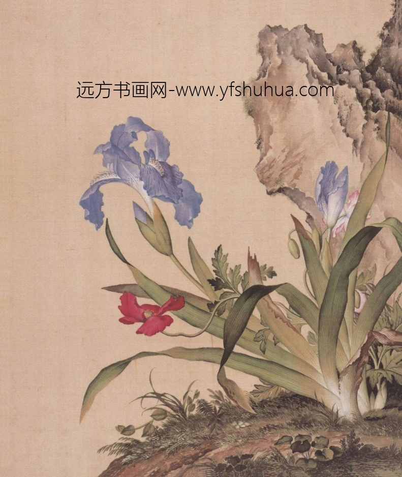 清_郎世宁_仙萼长春图HD_4 清_郎世宁_仙萼长春图HD_4