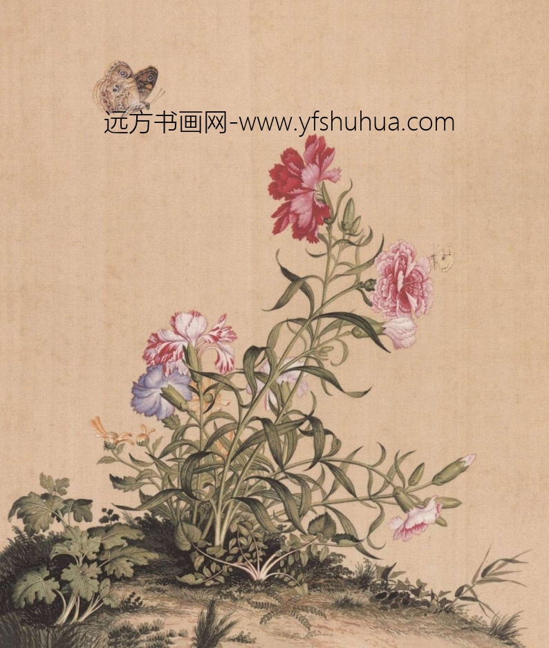 清_郎世宁_仙萼长春图HD_6 清_郎世宁_仙萼长春图HD_6
