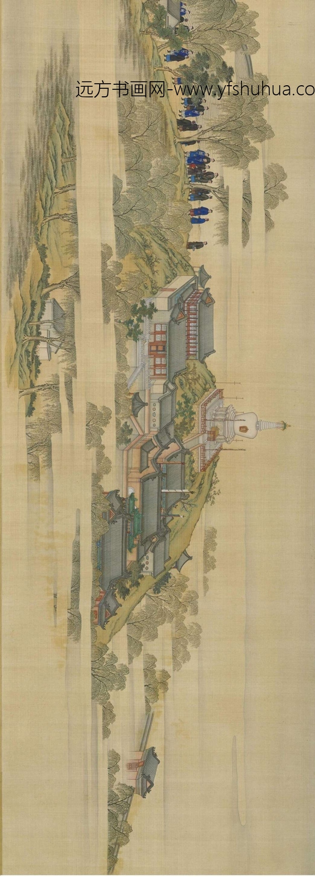 清_郎世宁_院本亲蚕图（利卷 采桑）_3