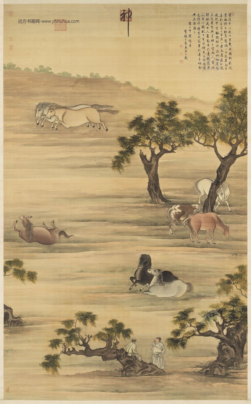 清_高其佩_八骏图