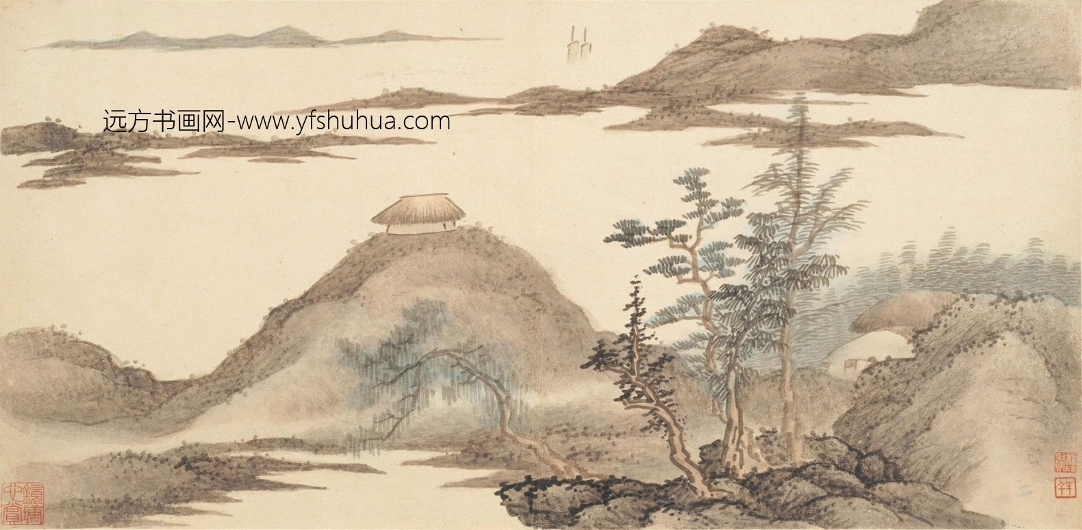 清 龚贤 八景山水图 0