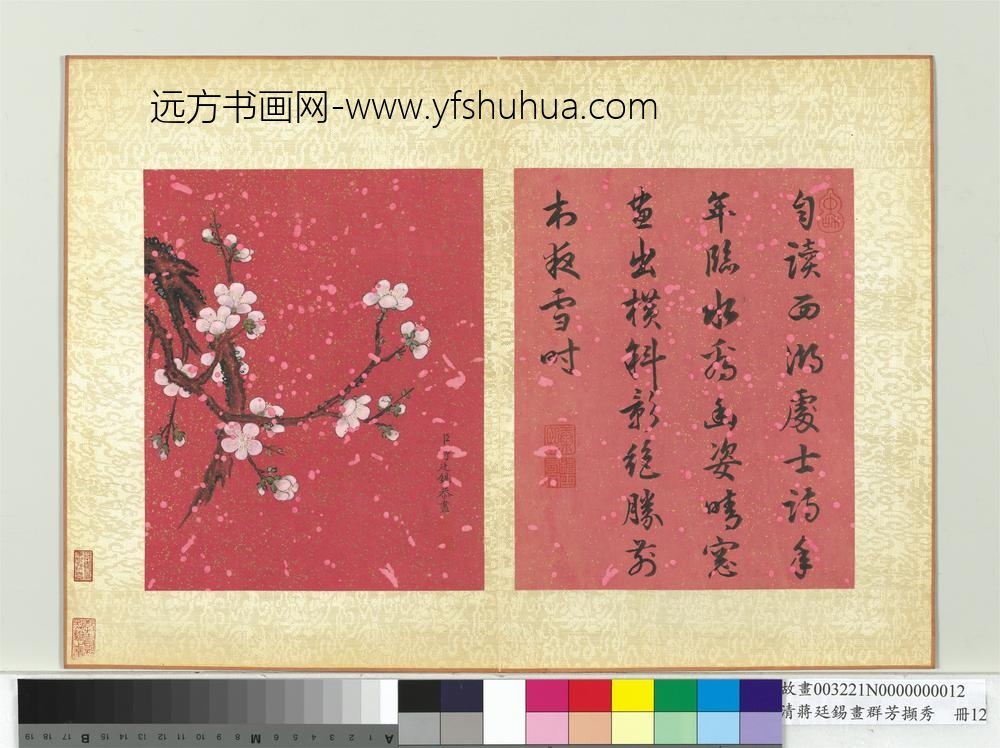 清蒋廷锡画群芳撷秀册梅花 清蒋廷锡画群芳撷秀册梅花