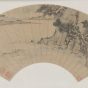明朝代【文徵明】《赤壁图扇页》故宫博物院TIF高清大图中国画古画素材