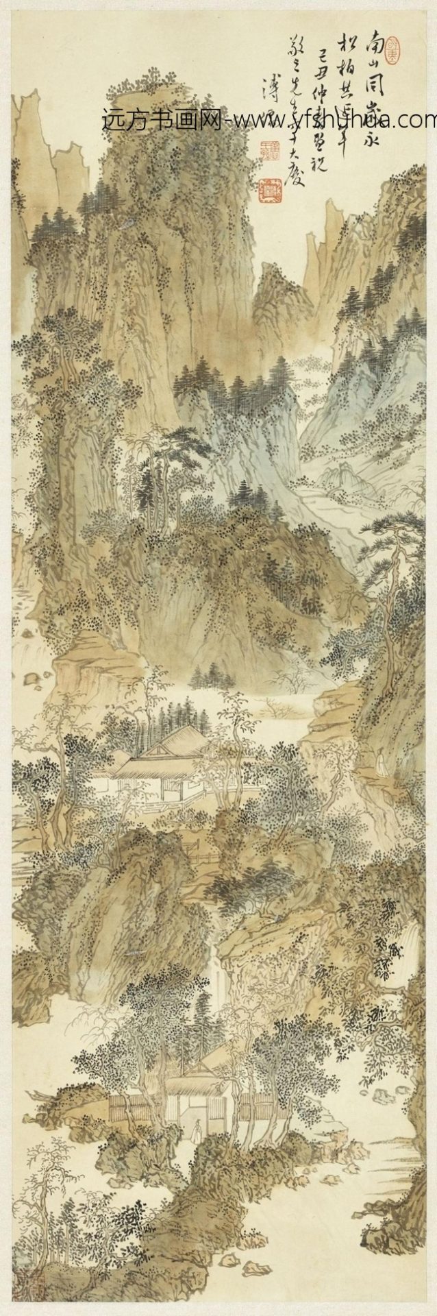 近现代_溥儒_延年图
